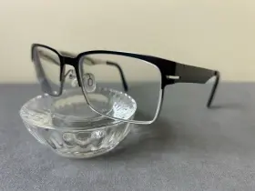 1049 Randy Jackson Zyloware Eyeglasses Frames Only 058 Gunmetal 55 17 145 Euc