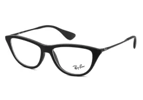 52-14-140 Ray-ban 053672326444 New Rb 7042 5364 Authentic Matte Black Rubber Eyeglasses Rx Mm