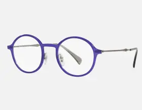 48-21-140 Ray-ban 053672603545 Rb 7087 5636 Lightray Blue Authentic Eyeglasses Rx Italy New