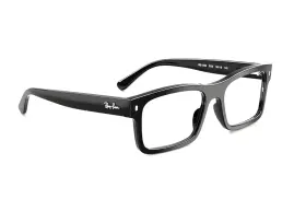 0rx5435 Ray-ban 056262269855 New Rx-able Eyeglasses Rb 5435 2000 56-19 145 X-large Shiny Black Frames