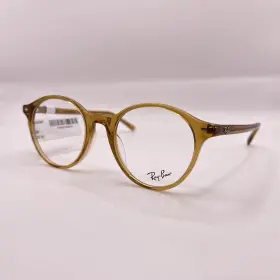Rb5430 Ray-ban 056262483060 Unisex Bernard Thin Round Full Rim Eyeglasses Beige