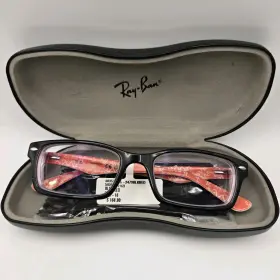 0rx5206 Ray-ban Rb 5206 2479 Black On Red Eyeglasses 52/18/140