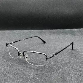 1736-43023-42 Ray-ban Rb8553 Eyeglasses Frame Only Gunmetal Half-rim 52-18-140 Used