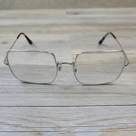 1971-v Ray-ban Rb Square 2501 54/19 145 Silver Women S Eyeglass Frames Only