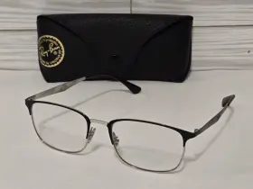 6421 Ray-ban 2997 Eyeglasses Frame Rb Black/chrome Mens Women 54-18 145 /w Case