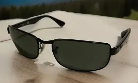 3478 Ray-ban Rb 002/58 Aviator Black Sunglasses 60-17 3p Inch Read