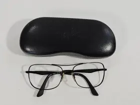 3515 Ray-ban Metal Sunglasses Frame No Lense And Case Rb 006/71 Matte Black 58-17