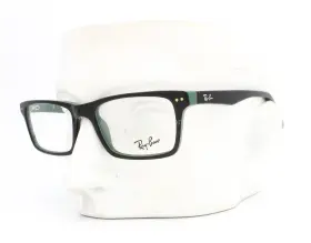 50-18-140 Ray-ban 5138 Rb 5288 Eyeglasses Glasses Polished Black On Green