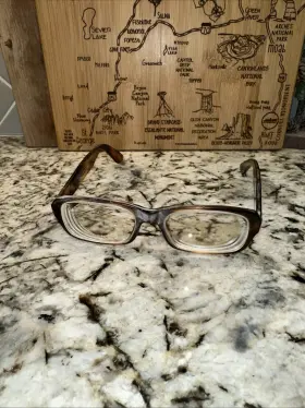 52-17-145 Ray-ban 5223-2034 Eyeglasses Rb 5223 2034 Brown Frames Only Good Condition