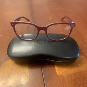 53.19.145 Ray-ban 5285 New Rb 5738 Bordeaux On Trans Unisex Eyeglasses Frames