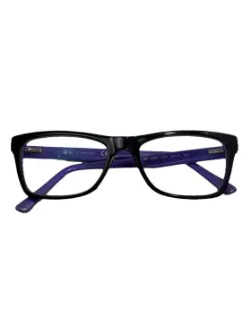 Ray-ban 5289 Ray-ban Eyeglass Frames 50-17 135mm Black Purple Logo Sides Classic