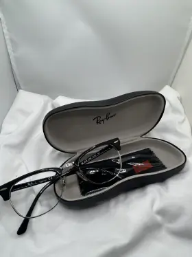5154 Ray-ban 5750 Rb 51/21/140 Blue Silver Brown Eyeglasses Case And Cloth