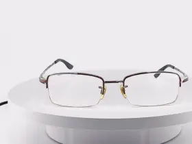 51-19-140 Ray-ban 6178 Rb6178 2511 Half Rimless Dark Brown Frames Only