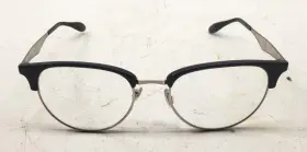 63962932 Ray-ban Black And Silver Square Modern Eyeglasses Frames 53 19 145