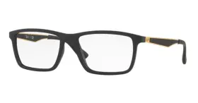 7056-4900 Ray-ban New 0rx7056 4900 Matte Black/rectangle Unisex Eyeglasses 55-17-145mm