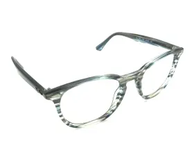 5750 Ray-ban 7159 Rb Grey Stripe Round Square Eyeglasses Frames 52-20 145