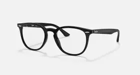 52-20-145 Ray-ban 7159f New - Rb 7159 2000 Shiny Black Authentic Unisex Eyeglasses