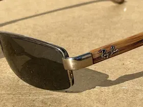 18-140 Ray-ban 8588 Eyeglass Frames Only Rb 1000 Titanium Wood Half Rim 52