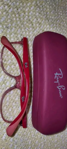 Jr.rb1586 Ray-ban 3777 Pinkish Burgundy Brown Kids Eyeglasses Frame With Case