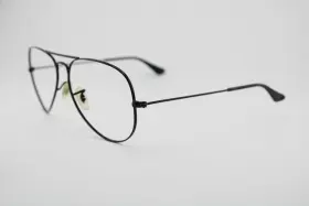 L2823 Ray-ban Rb 3025 Black Aviator Authentic Eyeglasses 58-14