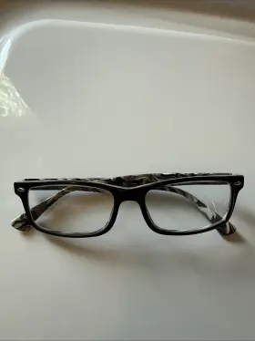 Ray-ban Op26 Ray-ban Rb5162 2262 Eyeglasses Frame 52-16-140 Black/white Marble Women S