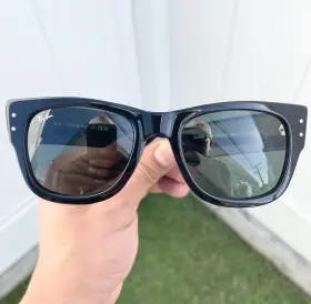 Rb0840s Ray-ban Nwt Mega Wayfarer 0840 Black G15 Size 51/21 Case Included