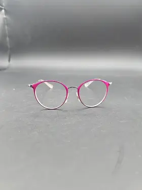 Ray-ban Rb1053 Ray-ban Xs Pink Silver Round 4066 Junior 45-18-130 Eyeglasses Frames Only