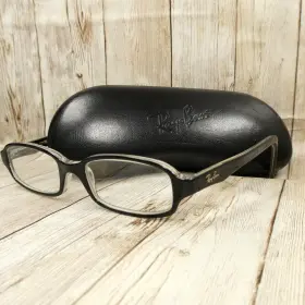 45-16-125 Ray-ban Rb1521 45-16 Jr Black Over Clear Eyeglasses Frames With Case - 3529
