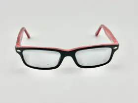48-16-130 Ray-ban Rb1535 Kids Eyeglasses Frames 3573 Black Red Rectangular 48-16-130 Ray-ban Rb1535 Kids Eyeglasses Frames 3573 Black Red Rectangular