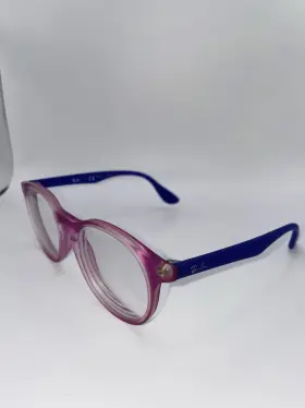Ray-ban Rb1554 Ray-ban Jr 3672 Pink Purple Matte 46-16-130 Eyeglasses Frame
