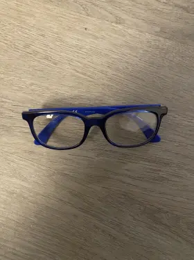 46-16-125 Ray-ban Rb1584 3686 Kids Eyeglasses Frames Black Blue Square Full Rim
