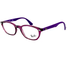 Rb1599 Ray-ban Jr Unisex Plastic Eyeglass Frame 3813 Transparent Fuxia 46-18