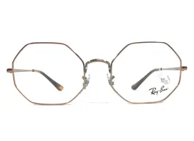 51-19-140 Ray-ban Rb1972v Eyeglasses Frames Octagon 2943 Copper Brown Wire Rim