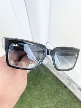 Rb2191 Ray-ban Nwt Inverness 2191 Black Transparent Gradient 54/18 Case Included