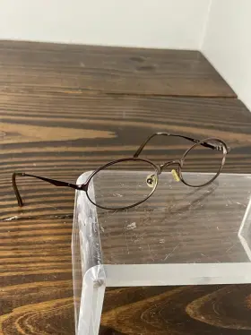Rb3103-w3096 Ray-ban Womens Brown Chrome Metal Full Rim Oval Eyeglasses Frame