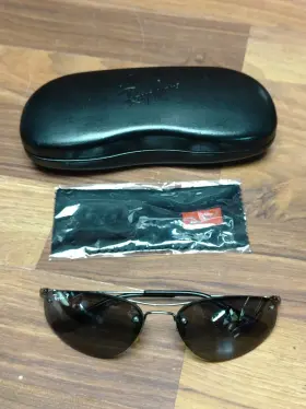 Rb3155 Ray-ban 004/82 Sunglasses Frame Italy Half Rim 57 16 Purple Lenses Read