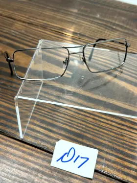 Rb3240 Ray-ban 004 Unisex Polished Gunmetal Rectangle Half Rim Eyeglasses Frame