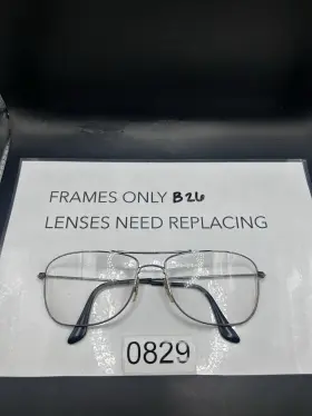 59-16-140 Ray-ban Rb3477 001/51 Silver/metal Aviator Sunglasses Frames Only