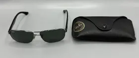 Ray-ban Rb3516-004/71 Mens Polished Black Gunmetal Square Frame Only 59-15-140