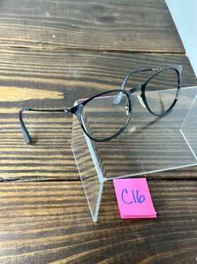 Rb3539-002 Ray-ban Rb3539-002/t3 Erika Metal Unisex Polished Black Phantos Eyeglasses Frame