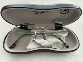 Rb3947v Ray-ban 2501 Silver Round Half Rim Eyeglasses Only The Frame