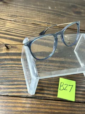Rb4171-6592t3 Ray-ban Erika Womens Polished Transparent Blue Eyeglasses Frame