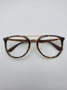 Rb4285 Ray-ban Rayban Frame Only 710/13 Goldtone And Tortoise Size 55-20 Pilot Shape