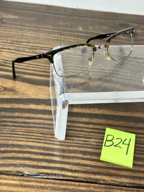 Rb5020-2012 Ray-ban Unisex Brown Tortoise Half Rim Rectangular Eyeglasses Frame
