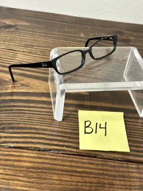 Rb5087-2000 Ray-ban Womens Polished Black Full Rim Rectangular Eyeglasses Frame