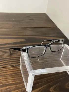 Rb5114-2034 Ray-ban Optics Unisex Polished Black On Transparent Eyeglasses Frame