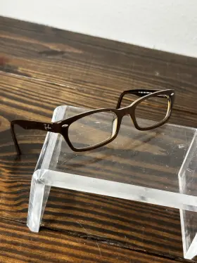 Rb5150-2019 Ray-ban Unisex Matte Brown Full Rim Rectangle Eyeglasses Frame 135