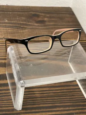Rb5150-5024 Ray-ban Optics Womens Matte Black/pink Rectangle Eyeglasses Frame