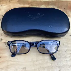 52-19-135 Ray-ban Rb5150 2034 Eyeglasses Frames Black Clear Rectangular