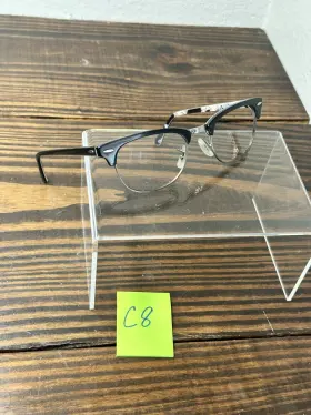 Rb5154-5649 Ray-ban Clubmaster Optics Unisex Black Half Rim Eyeglasses Frame 140